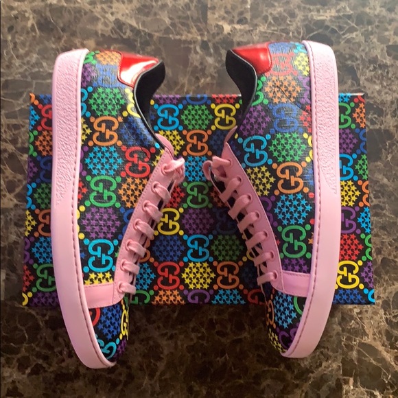 Gucci GG Monogram Psychedelic Ace Limited Sneakers - Picture 7 of 13